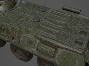 BTR 80 Military Vehicle 3D Model