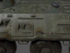 BTR 80 Military Vehicle 3D Model