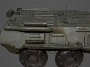 BTR 80 Military Vehicle 3D Model