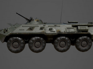 BTR 80 Military Vehicle 3D 模型