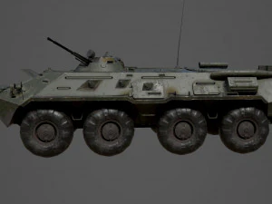 BTR 80 Military Vehicle 3D Model