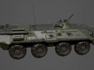 BTR 80 Military Vehicle 3D Model