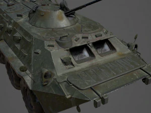 BTR 80 Military Vehicle 3D Model