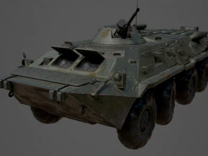 BTR 80 Military Vehicle 3D Model