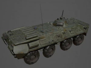 BTR 80 Military Vehicle 3D Model