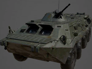 BTR 80 Military Vehicle 3D Model