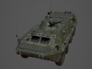 BTR 80 Military Vehicle 3D 模型