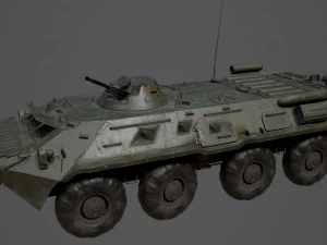 BTR 80 Military Vehicle 3D Model