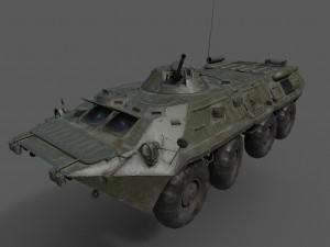 BTR 80 Military Vehicle 3D 模型