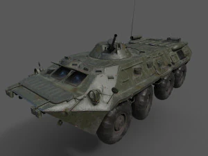 BTR 80 Military Vehicle 3D Model