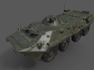 BTR 80 Military Vehicle 3D Model
