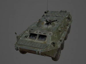 BTR 80 Military Vehicle 3D Model