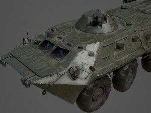 BTR 80 Military Vehicle 3D Model