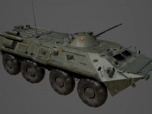 BTR 80 Military Vehicle 3D Model