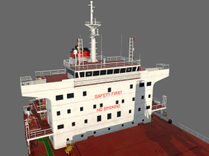 Bulk Carrier Ship 3D-Modell