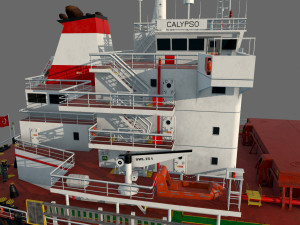 Bulk Carrier Ship 3D-Modell