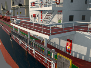 Bulk Carrier Ship 3D-Modell
