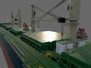 Bulk Carrier Ship 3D-Modell