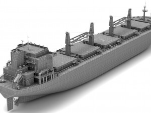 Bulk Carrier Ship 3D-Modell