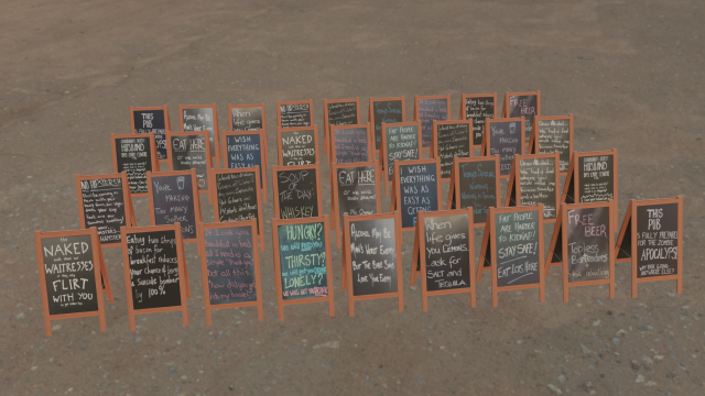 Chalkboard Model 3D .c4d .max .obj .3ds .fbx .stl .blend 