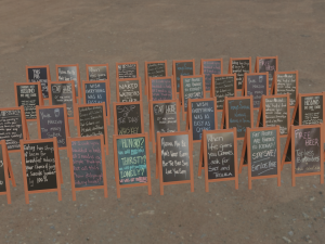 Chalkboard 3D Model