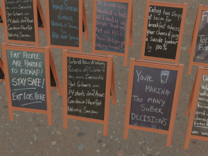 Chalkboard Model 3D