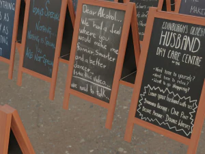 Chalkboard 3D Model