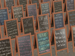 Chalkboard 3D Model