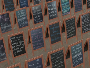 Chalkboard 3D Model