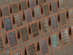Chalkboard 3D Model