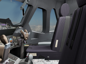 Aeroplane Cockpit Game Ready Modelo 3D