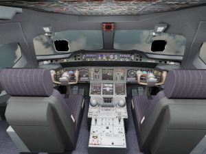 Aeroplane Cockpit Game Ready Modelo 3D