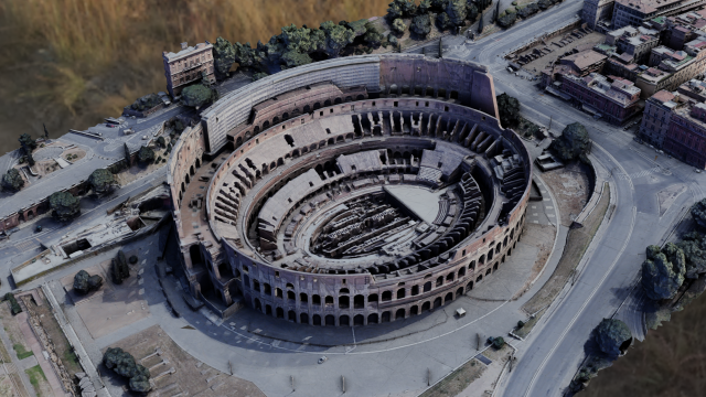 The Colosseum Rome Italy 3D Model .c4d .max .obj .3ds .fbx .stl .blend 