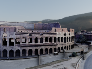 The Colosseum Rome Italy 3D Model
