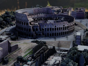 The Colosseum Rome Italy 3D Model