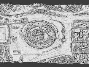 The Colosseum Rome Italy 3D Model