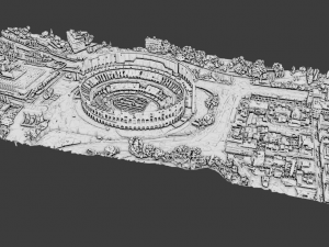 The Colosseum Rome Italy 3D Model