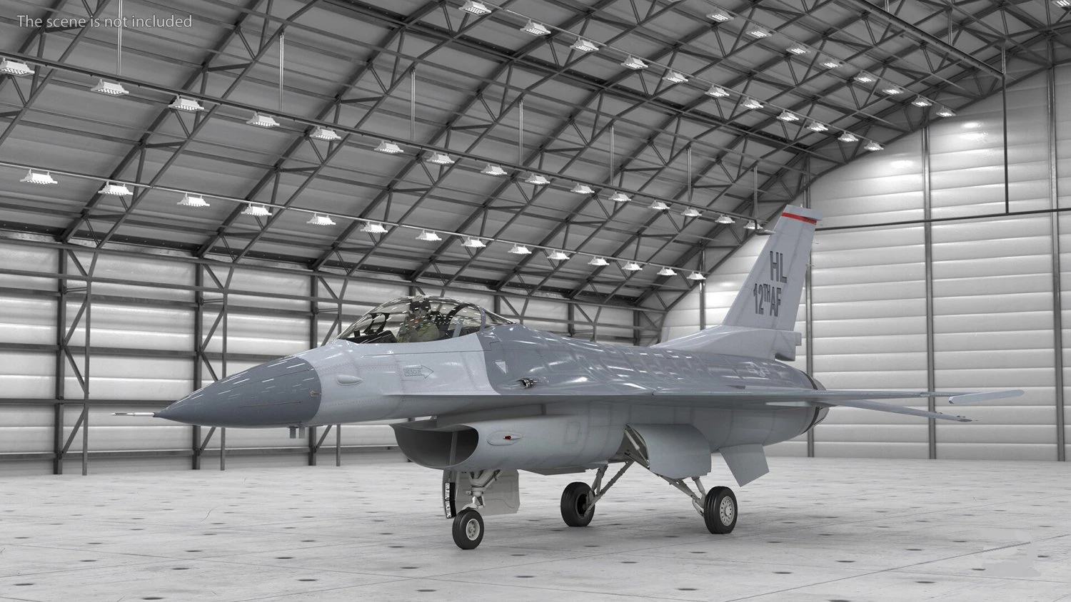 F-16 Falcon Jet 3D Model .c4d .max .obj .3ds .fbx .stl .blend
