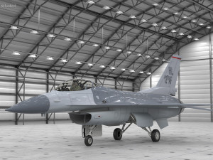 F-16 Falcon Jet 3D Model