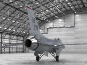 F-16 Falcon Jet 3D Модель