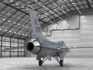 F-16 Falcon Jet 3D Model