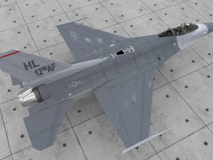 F-16 Falcon Jet 3D Model