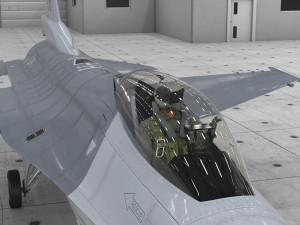 F-16 Falcon Jet 3D Модель