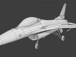 F-16 Falcon Jet 3D Model