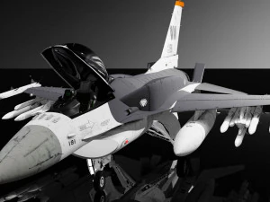 F-16 Falcon Jet 3D Model