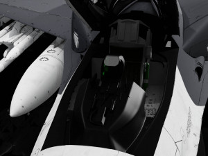 F-16 Falcon Jet 3D Модель