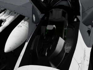 F-16 Falcon Jet 3D Model