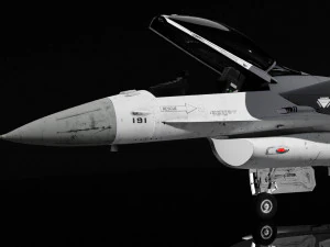 F-16 Falcon Jet 3D Model