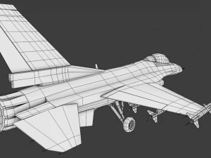 F-16 Falcon Jet 3D Model