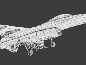 F-16 Falcon Jet 3D Модель